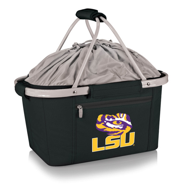 LSU Tigers Metro Basket Collapsible Cooler Tote | Picnic Time | 645-00-175-294-0 LSU Tigers Metro Basket Collapsible Cooler Tote | Picnic Time | 645-00-175-294-0
