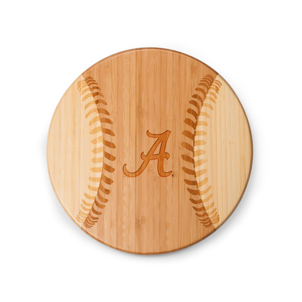 Alabama Crimson Tide Home Run! Baseball Cutting Board & Serving Tray | Picnic Time | 894-00-505-003-0 Alabama Crimson Tide Home Run! Baseball Cutting Board & Serving Tray | Picnic Time | 894-00-505-003-0