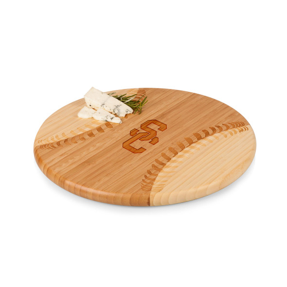 USC Trojans Home Run! Baseball Cutting Board & Serving Tray | Picnic Time | 894-00-505-093-0