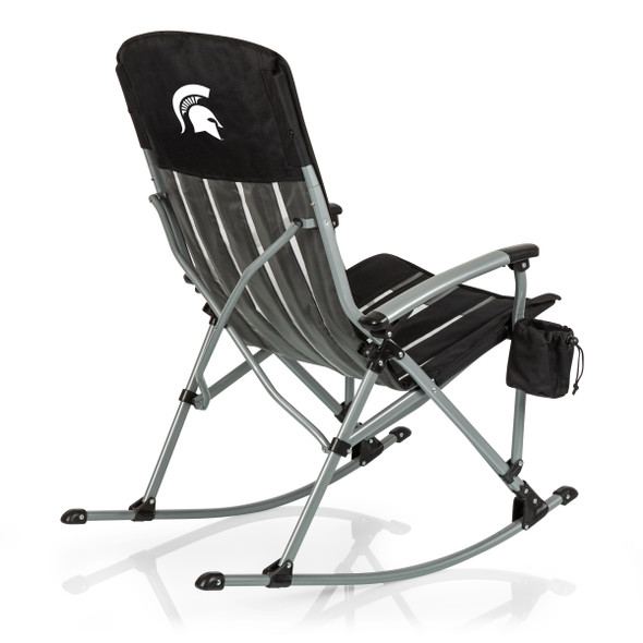 Michigan State Spartans Outdoor Rocking Camp Chair | Picnic Time | 805-01-175-354-0