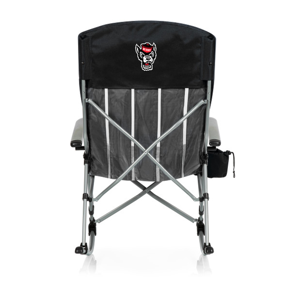NC State Wolfpack Outdoor Rocking Camp Chair | Picnic Time | 805-01-175-424-0