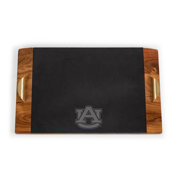 Auburn Tigers Covina Acacia and Slate Serving Tray | Picnic Time | 957-07-512-043-0