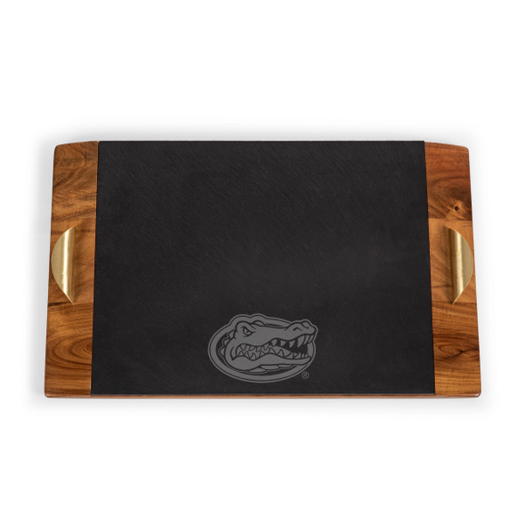 Florida Gators Covina Acacia and Slate Serving Tray | Picnic Time | 957-07-512-163-0