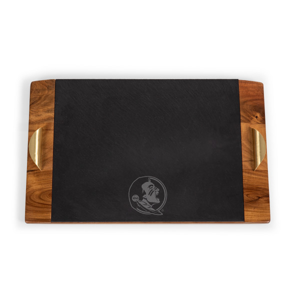 FSU Seminoles Covina Acacia and Slate Serving Tray | Picnic Time | 957-07-512-173-0