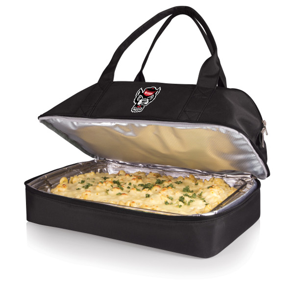 NC State Wolfpack Potluck Casserole Tote | Picnic Time | 650-00-175-424-0 NC State Wolfpack Potluck Casserole Tote | Picnic Time | 650-00-175-424-0