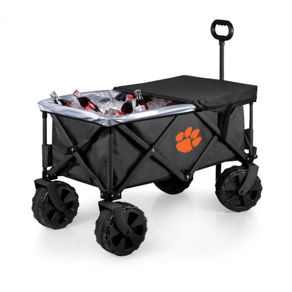Clemson Tigers Adventure Wagon Elite All-Terrain Portable Utility Wagon | Picnic Time | 741-85-679-104-0 Clemson Tigers Adventure Wagon Elite All-Terrain Portable Utility Wagon | Picnic Time | 741-85-679-104-0