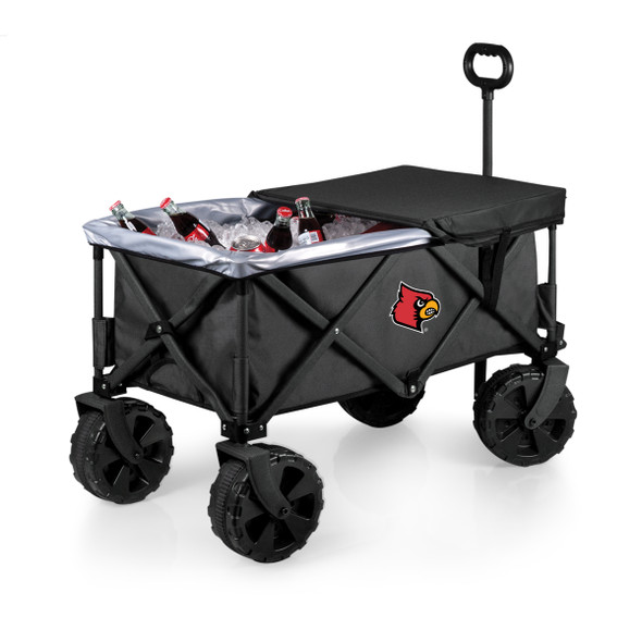Louisville Cardinals Adventure Wagon Elite All-Terrain Portable Utility Wagon | Picnic Time | 741-85-679-304-0
