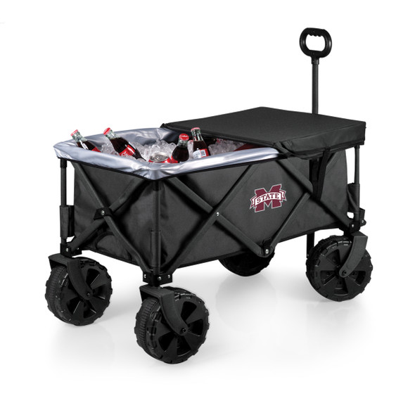 Mississippi State Bulldogs Adventure Wagon Elite All-Terrain Portable Utility Wagon | Picnic Time | 741-85-679-384-0
