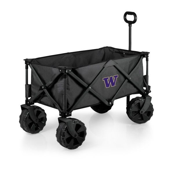 Washington Huskies Adventure Wagon Elite All-Terrain Portable Utility Wagon | Picnic Time | 741-85-679-624-0