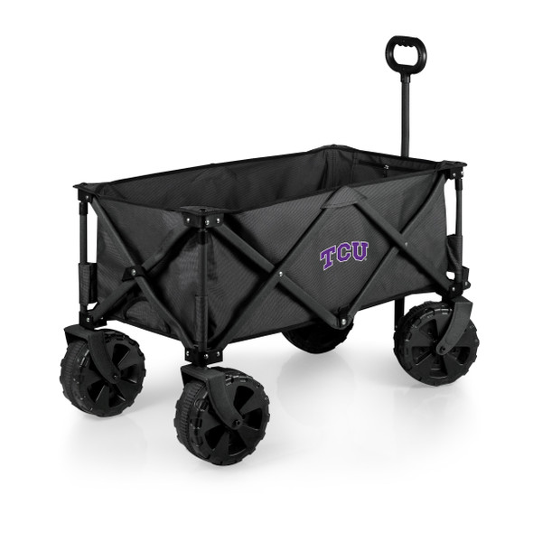 TCU Horned Frogs Adventure Wagon Elite All-Terrain Portable Utility Wagon | Picnic Time | 741-85-679-844-0 TCU Horned Frogs Adventure Wagon Elite All-Terrain Portable Utility Wagon | Picnic Time | 741-85-679-844-0