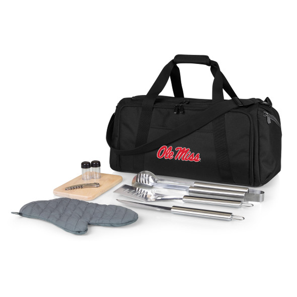 Mississippi Rebels BBQ Kit Grill Set & Cooler | Picnic Time | 757-06-175-374-0