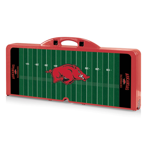 Arkansas Razorbacks Picnic Table Portable Folding Table with Seats | Picnic Time | 811-00-100-035-0