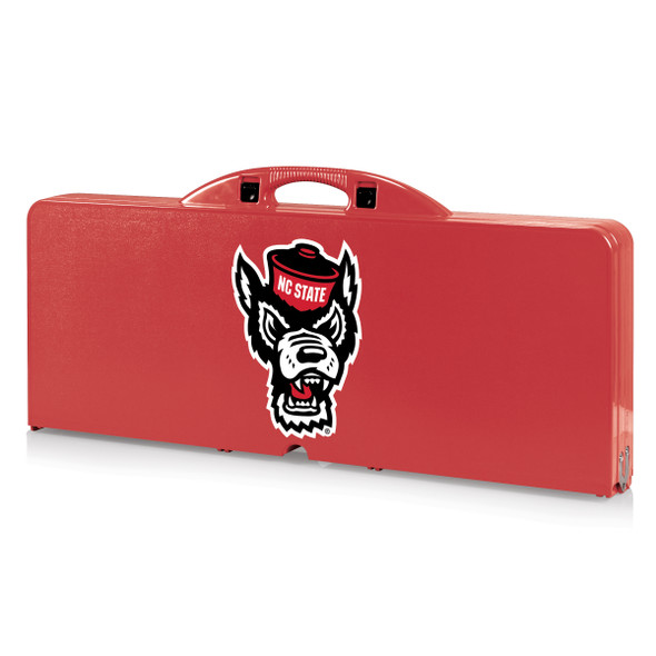 NC State Wolfpack Picnic Table Portable Folding Table with Seats | Picnic Time | 811-00-100-424-0
