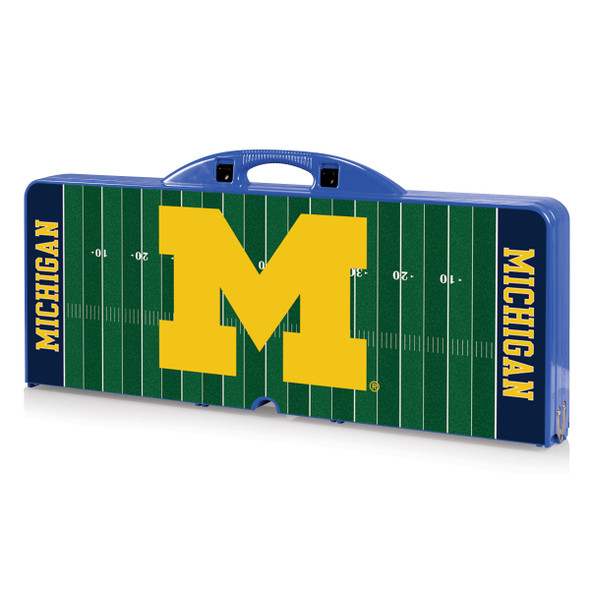 Michigan Wolverines Picnic Table Portable Folding Table with Seats | Picnic Time | 811-00-139-345-0 Michigan Wolverines Picnic Table Portable Folding Table with Seats | Picnic Time | 811-00-139-345-0