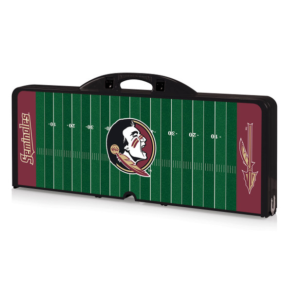 FSU Seminoles Picnic Table Portable Folding Table with Seats | Picnic Time | 811-00-175-175-0