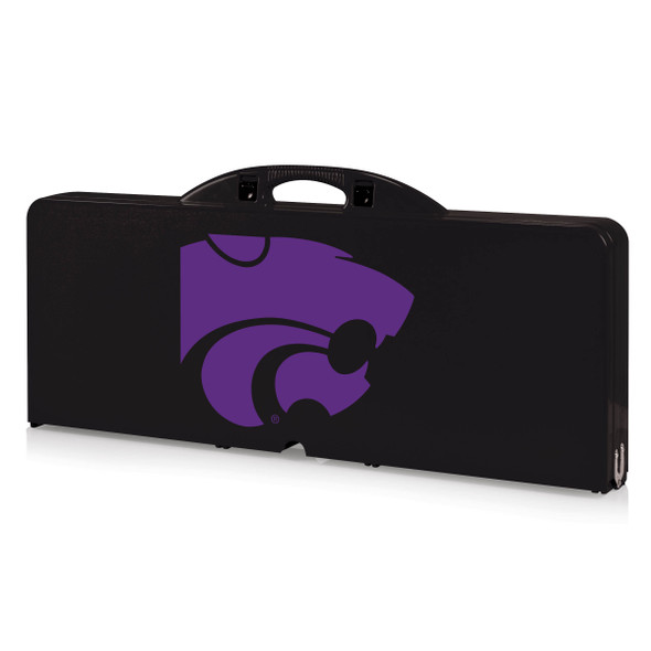 Kansas State Wildcats Picnic Table Portable Folding Table with Seats | Picnic Time | 811-00-175-254-0