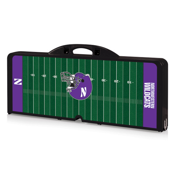 Northwestern Wildcats Picnic Table Portable Folding Table with Seats | Picnic Time | 811-00-175-435-0 Northwestern Wildcats Picnic Table Portable Folding Table with Seats | Picnic Time | 811-00-175-435-0