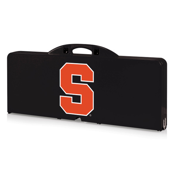 Syracuse Orange Picnic Table Portable Folding Table with Seats | Picnic Time | 811-00-175-544-0