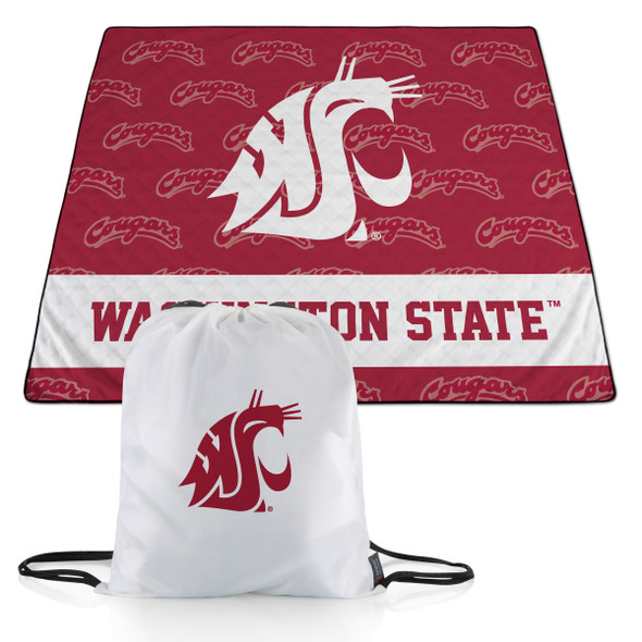 Washington State Cougars Impresa Picnic Blanket | Picnic Time | 819-01-999-636-0