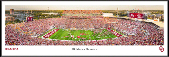 Oklahoma Sooners Football Standard Frame Panoramic Photo | Blakeway | UOK9F