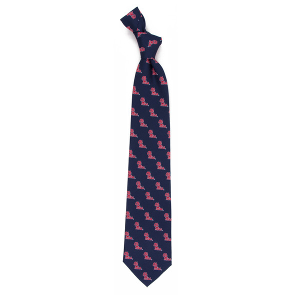 Mississippi Rebels Echo Woven Silk Tie | Eagles Wings | 10634