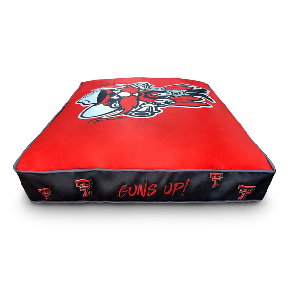 Texas Tech Red Raiders Pillow Top Pet Bed - Sm/Md | Stadium Spot | TXT-P-H-S/M