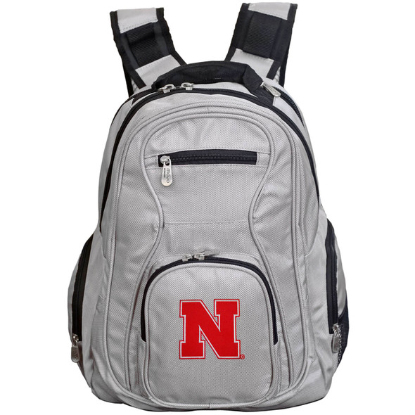 Nebraska Huskers 19in. Premium Laptop Backpack - Gray| Mojo |CLNBL704-G