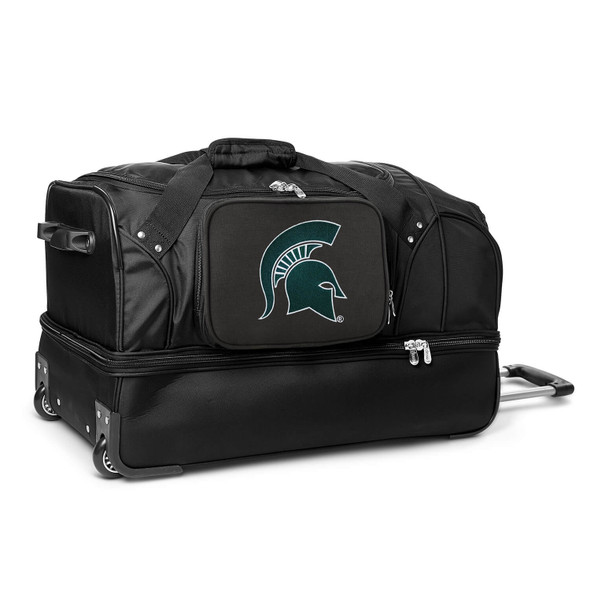 Michigan State Spartans 27in. Drop Bottom Wheeled Duffel Bag| Mojo |CLMSL300
