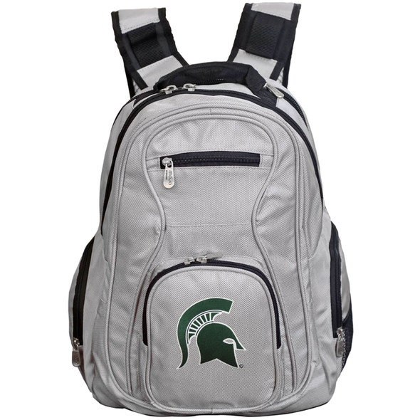 Michigan State Spartans 19in. Premium Laptop Backpack - Gray| Mojo |CLMSL704-G