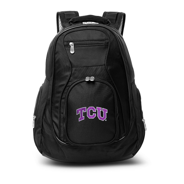 TCU Horned Frogs 19in. Premium Laptop Backpack - Black| Mojo |CLTCL704-B