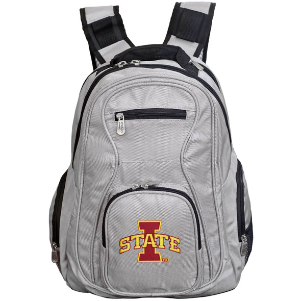 Iowa State Cyclones 19in. Premium Laptop Backpack - Gray | Mojo | CLISL704-G