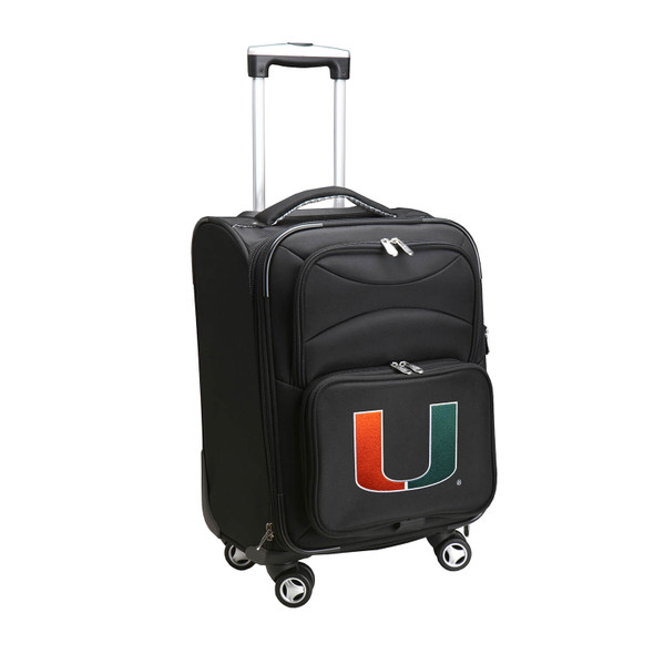 Miami Hurricanes 21in. Carry-On Softsided Spinner Luggage| Mojo |CLMUL202