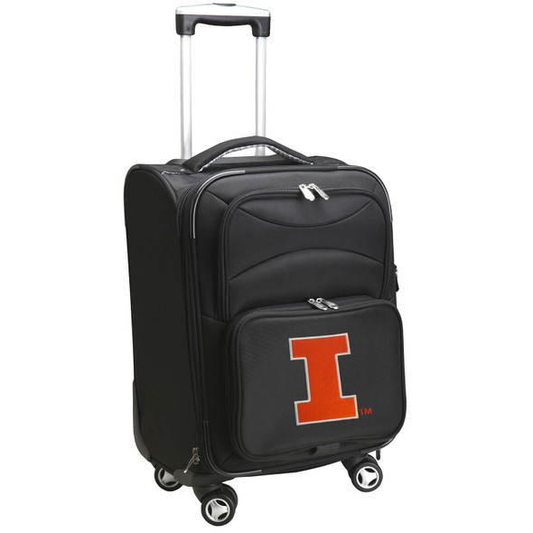 Illinois Fighting Illini 21in. Carry-On Softsided Spinner Luggage| Mojo |CLILL202
