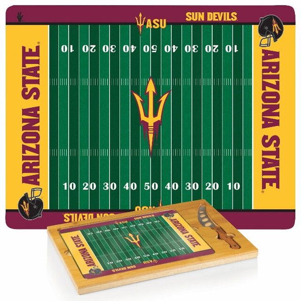 Arizona State Sun Devils Icon Cheese Tray | Picnic Time | 910-00-505-024-0