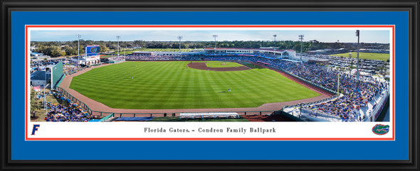 Florida Gators Baseball Panoramic Photo Deluxe Matted Frame | Blakeway | UFL6D