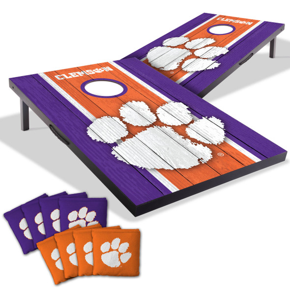 Clemson Tigers 2x3 MDF Cornhole Game Set| You the Fan |4627426 Clemson Tigers 2x3 MDF Cornhole Game Set| You the Fan |4627426