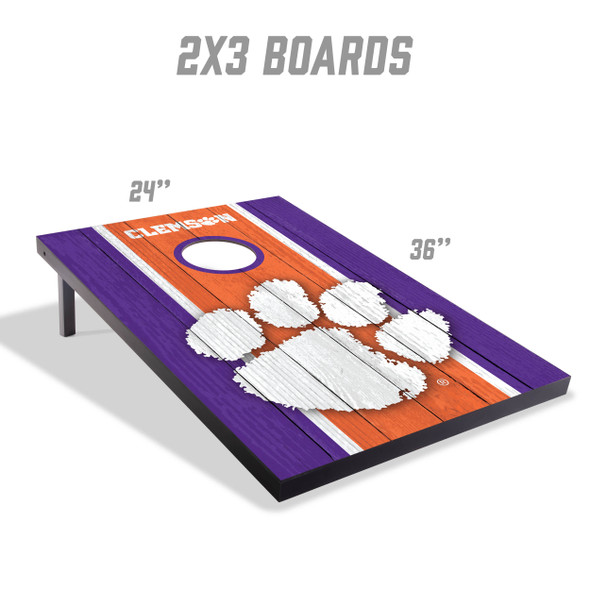 Clemson Tigers 2x3 MDF Cornhole Game Set| You the Fan |4627426