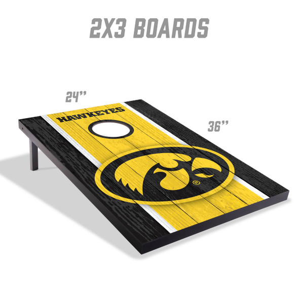 Iowa Hawkeyes 2x3 MDF Cornhole Game Set| You the Fan |4627563