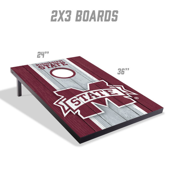 Mississippi State Bulldogs 2x3 MDF Cornhole Game Set| You the Fan |4627716