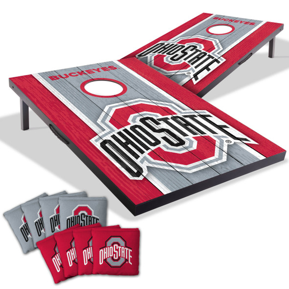 Ohio State Buckeyes 2x3 MDF Cornhole Game Set| You the Fan |4627839 Ohio State Buckeyes 2x3 MDF Cornhole Game Set| You the Fan |4627839