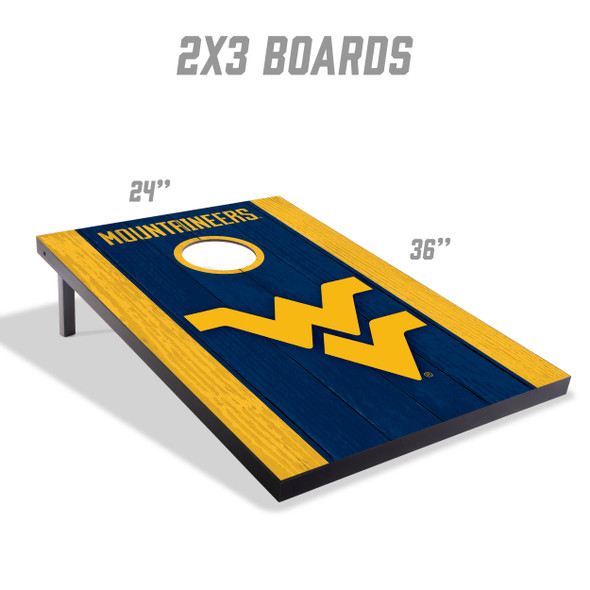 West Virginia Mountaineers 2x3 MDF Cornhole Game Set| You the Fan |4628072