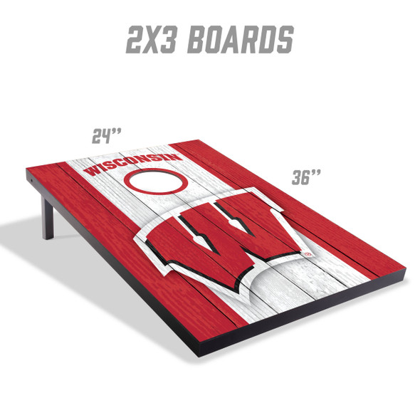 Wisconsin Badgers 2x3 MDF Cornhole Game Set| You the Fan |4628096