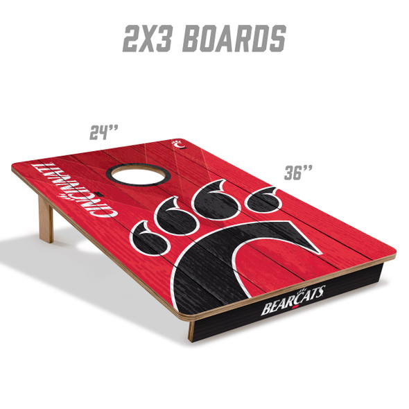 Cincinnati Bearcats 2x3 All Wood Cornhole Game Set| You the Fan |4616161