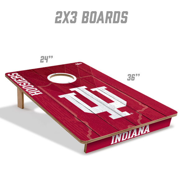 Indiana Hoosiers 2x3 All Wood Cornhole Game Set| You the Fan |4606056