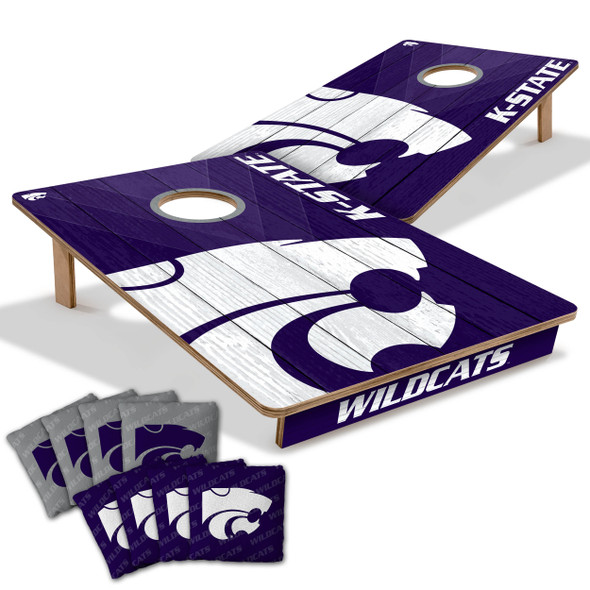 Kansas State Wildcats 2x3 All Wood Cornhole Game Set| You the Fan |4616239