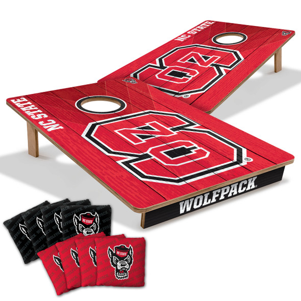 NC State Wolfpack 2x3 All Wood Cornhole Game Set| You the Fan |4606131 NC State Wolfpack 2x3 All Wood Cornhole Game Set| You the Fan |4606131