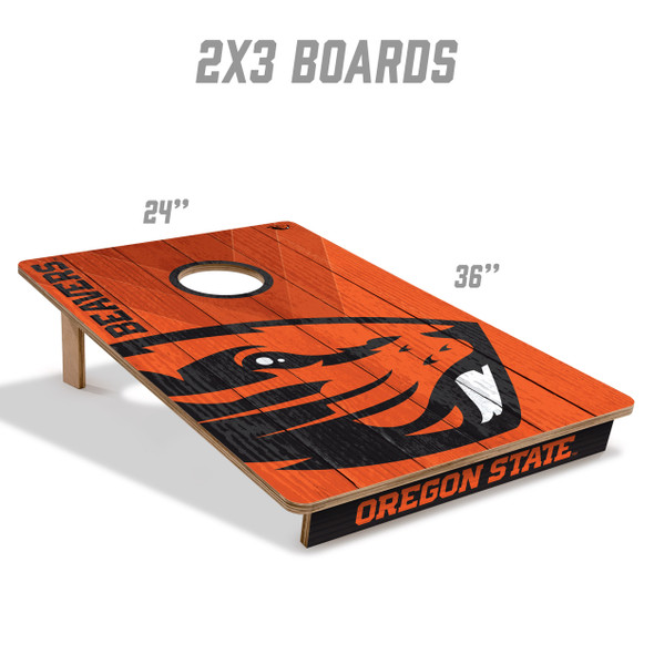 Oregon State Beavers 2x3 All Wood Cornhole Game Set| You the Fan |4616345 Oregon State Beavers 2x3 All Wood Cornhole Game Set| You the Fan |4616345