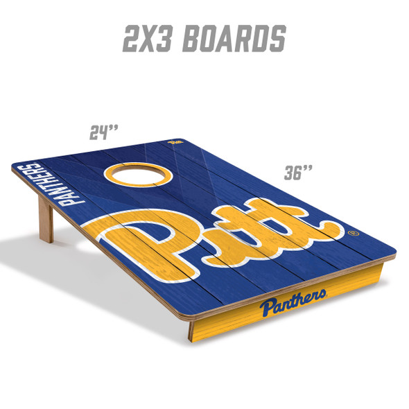 Pittsburgh Panthers 2x3 All Wood Cornhole Game Set| You the Fan |4616352