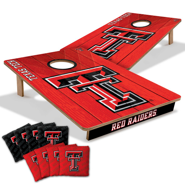 Texas Tech Red Raiders 2x3 All Wood Cornhole Game Set| You the Fan |4616383 Texas Tech Red Raiders 2x3 All Wood Cornhole Game Set| You the Fan |4616383