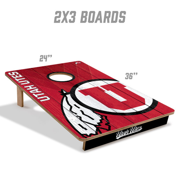 Utah Utes 2x3 All Wood Cornhole Game Set| You the Fan |4610787